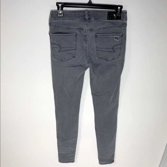 American Eagle Womens Super Stretch Jegging Gray 2 - Picture 3 of 9